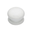 This is an image of a Heritage Brass - Cabinet Knob Plain White 32mm with Porcelain base, 5032 that is available to order from T.H Wiggans Ironmongery in Kendal.