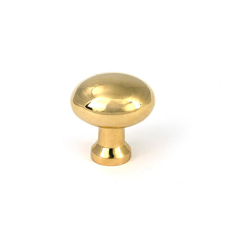 This is an image of From The Anvil - Polished Brass Moore Cabinet Knob - 25mm available to order from T.H. Wiggans Ironmongery in Kendal.