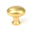 This is an image of From The Anvil - Polished Brass Moore Cabinet Knob - 38mm available to order from T.H. Wiggans Ironmongery in Kendal.