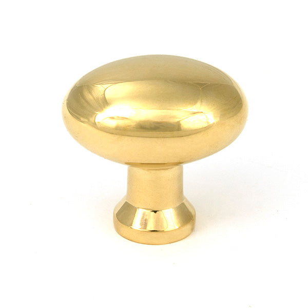 This is an image of From The Anvil - Polished Brass Moore Cabinet Knob - 38mm available to order from T.H. Wiggans Ironmongery in Kendal.