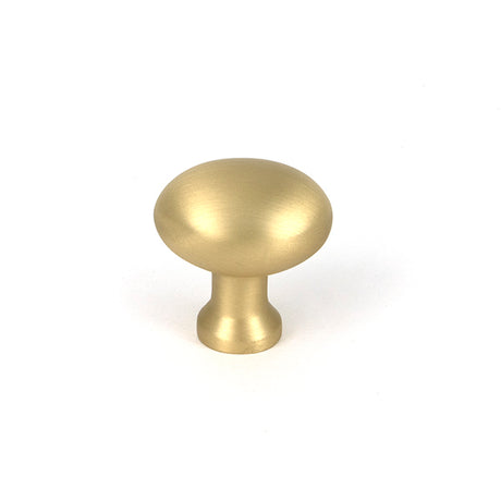 This is an image of From The Anvil - Satin Brass Moore Cabinet Knob - 25mm available to order from T.H. Wiggans Ironmongery in Kendal.