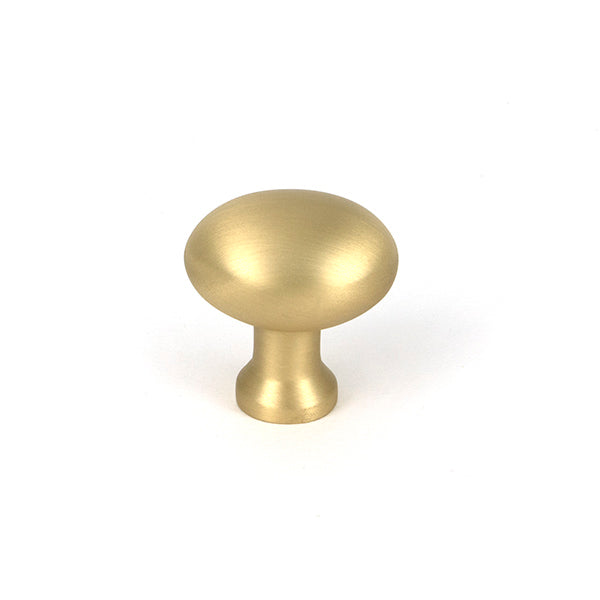 This is an image of From The Anvil - Satin Brass Moore Cabinet Knob - 25mm available to order from T.H. Wiggans Ironmongery in Kendal.