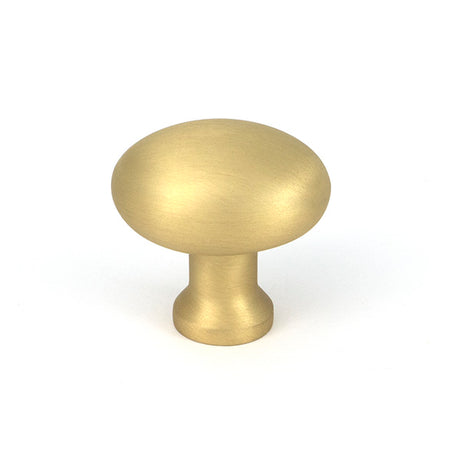 This is an image of From The Anvil - Satin Brass Moore Cabinet Knob - 32mm available to order from T.H. Wiggans Ironmongery in Kendal.