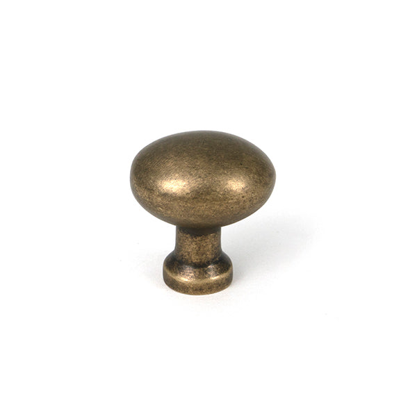 This is an image of From The Anvil - Burnished Brass Moore Cabinet Knob - 25mm available to order from T.H. Wiggans Ironmongery in Kendal.