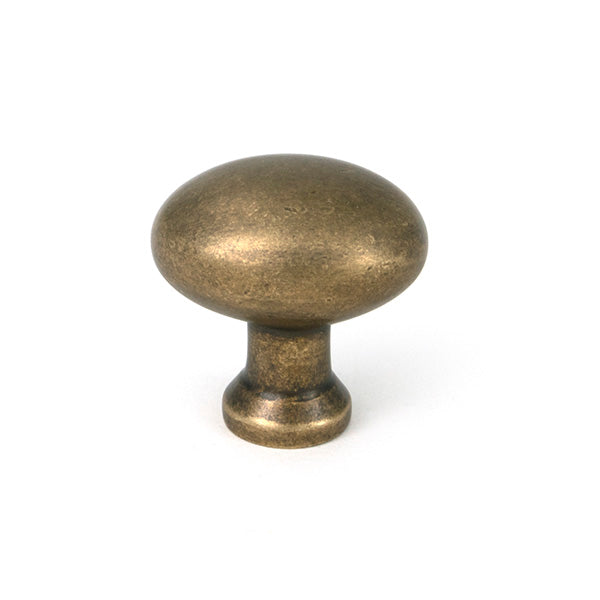 This is an image of From The Anvil - Burnished Brass Moore Cabinet Knob - 32mm available to order from T.H. Wiggans Ironmongery in Kendal.