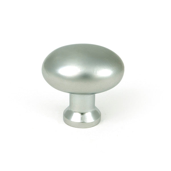 This is an image of From The Anvil - Satin Chrome Moore Cabinet Knob - 32mm available to order from T.H. Wiggans Ironmongery in Kendal.