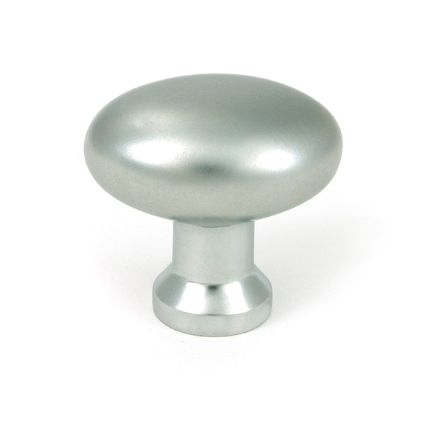 This is an image of From The Anvil - Satin Chrome Moore Cabinet Knob - 38mm available to order from T.H. Wiggans Ironmongery in Kendal.