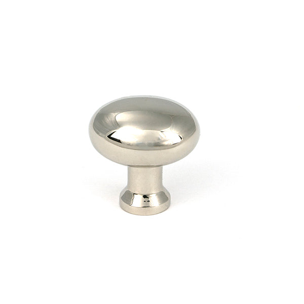 This is an image of From The Anvil - Polished Nickel Moore Cabinet Knob - 25mm available to order from T.H. Wiggans Ironmongery in Kendal.