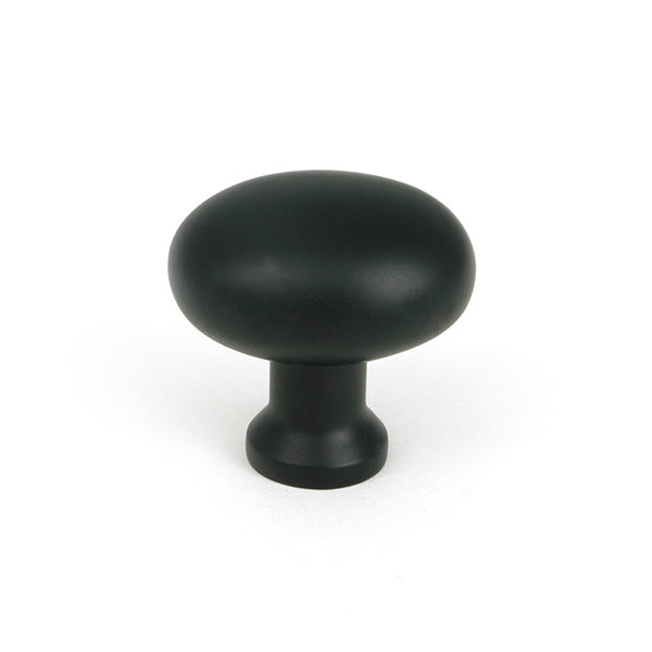 This is an image of From The Anvil - Matt Black Moore Cabinet Knob - 32mm available to order from T.H. Wiggans Ironmongery in Kendal.