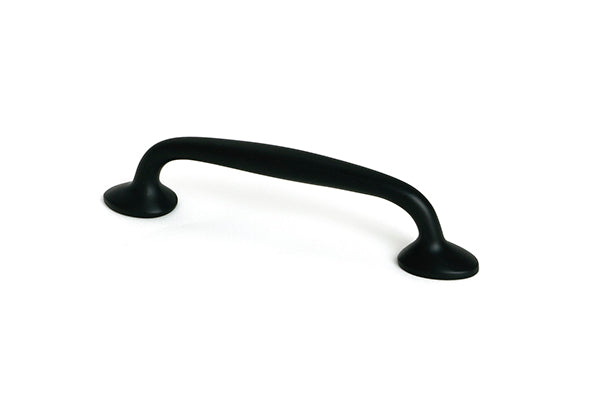 This is an image of From The Anvil - Matt Black Moore Pull Handle - Small available to order from T.H. Wiggans Ironmongery in Kendal.