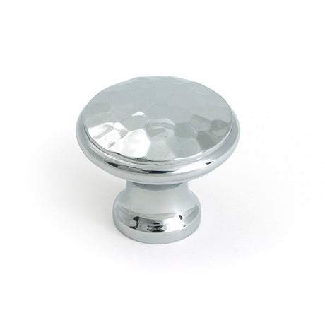 This is an image of From The Anvil - Polished Chrome Hammered Cabinet Knob - Medium available to order from T.H. Wiggans Ironmongery in Kendal.