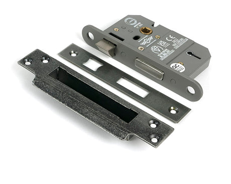 This is an image of From The Anvil - Pewter 2½" 5 Lever BS Sash Lock available to order from T.H. Wiggans Ironmongery in Kendal.