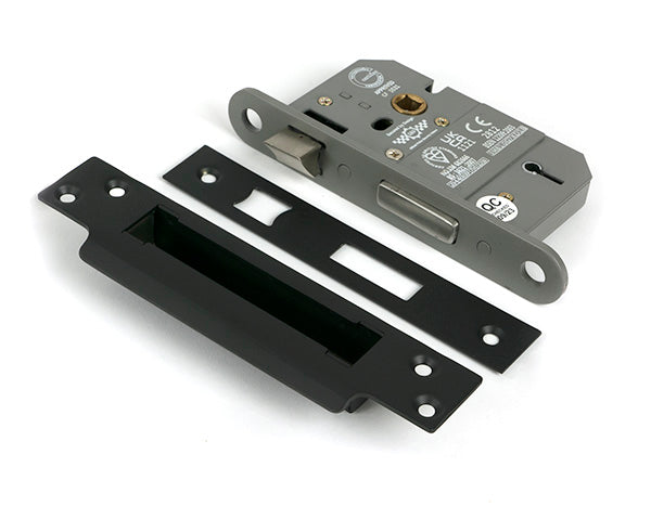 This is an image of From The Anvil - Aged Bronze 2½" 5 Lever BS Sash Lock available to order from T.H. Wiggans Ironmongery in Kendal.