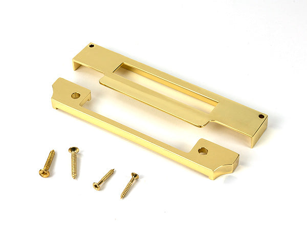 From The Anvil - Polished Brass ½" Rebate Kit for Euro Sash Lock