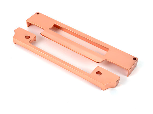 This is an image of From The Anvil - Polished Bronze ½" Rebate Kit for Euro Sash Lock available to order from T.H. Wiggans Ironmongery in Kendal.