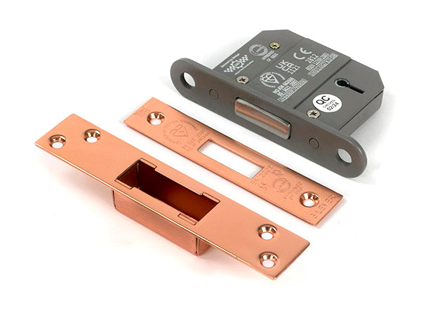 This is an image of From The Anvil - Polished Bronze 2½" 5 Lever BS Dead Lock KA available to order from T.H. Wiggans Ironmongery in Kendal.