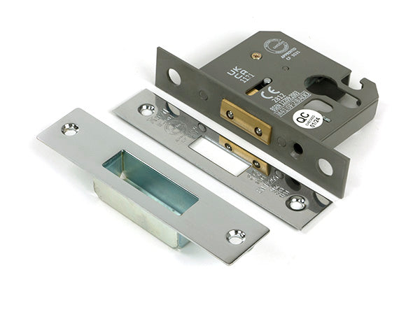 This is an image of From The Anvil - Polished Chrome 2½" Euro Profile Dead Lock available to order from T.H. Wiggans Ironmongery in Kendal.