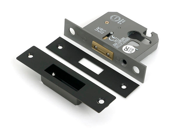 This is an image of From The Anvil - Aged Bronze 2½" Euro Profile Dead Lock available to order from T.H. Wiggans Ironmongery in Kendal.