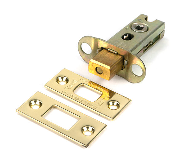 This is an image of From The Anvil - Polished Brass 2½" Heavy Duty Tubular Deadbolt available to order from T.H. Wiggans Ironmongery in Kendal.