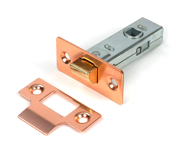 This is an image of From The Anvil - Polished Bronze 2½" Tubular Mortice Latch available to order from T.H. Wiggans Ironmongery in Kendal.