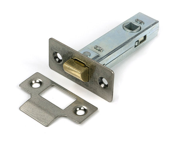 This is an image of From The Anvil - Pewter 3" Tubular Mortice Latch available to order from T.H. Wiggans Ironmongery in Kendal.