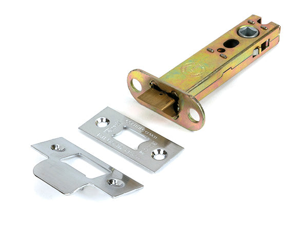 This is an image of From The Anvil - Satin Chrome 4" Heavy Duty Latch available to order from T.H. Wiggans Ironmongery in Kendal.