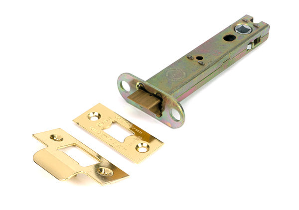 This is an image of From The Anvil - Polished Brass 5" Heavy Duty Latch available to order from T.H. Wiggans Ironmongery in Kendal.