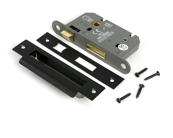 From The Anvil - Aged Bronze 2½" Heavy Duty Bathroom Mortice Lock