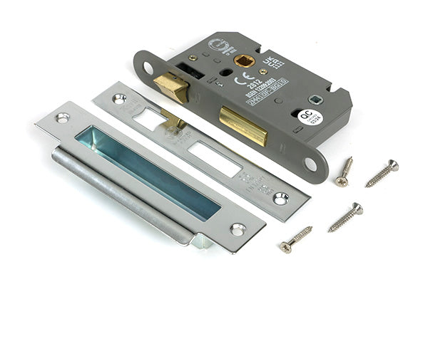 From The Anvil - Polished SS 2½" Heavy Duty Bathroom Mortice Lock