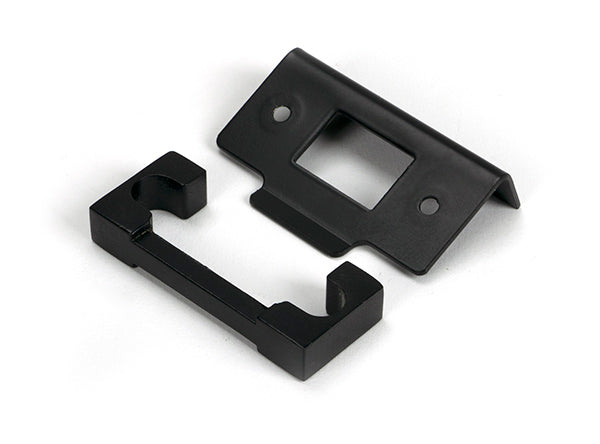 This is an image of From The Anvil - Black ½" Rebate Kit for Heavy Duty Latch available to order from T.H. Wiggans Ironmongery in Kendal.