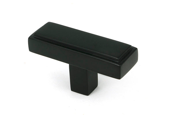 This is an image of From The Anvil - Aged Bronze Scully T-Bar available to order from T.H. Wiggans Ironmongery in Kendal.