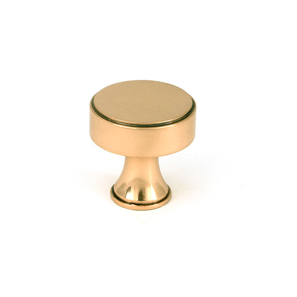 This is an image of From The Anvil - Polished Bronze Scully Cabinet Knob - 25mm available to order from T.H. Wiggans Ironmongery in Kendal.