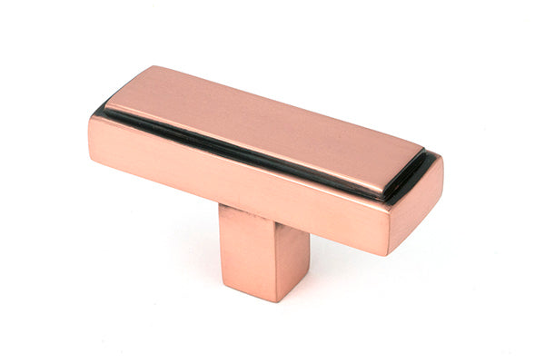 This is an image of From The Anvil - Polished Bronze Scully T-Bar available to order from T.H. Wiggans Ironmongery in Kendal.