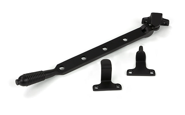 This is an image of From The Anvil - Aged Bronze 10" Reeded Stay (Steel Window) available to order from T.H. Wiggans Ironmongery in Kendal.