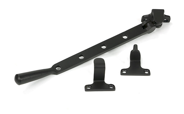 This is an image of From The Anvil - Aged Bronze 10" Newbury Stay (Steel Window) available to order from T.H. Wiggans Ironmongery in Kendal.