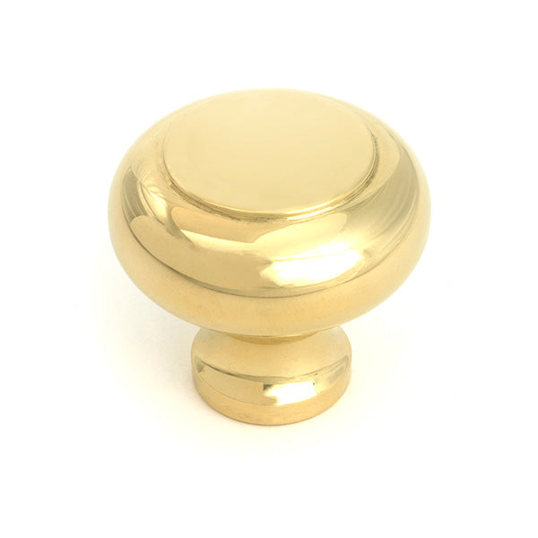 This is an image of From The Anvil - Polished Brass Regency Cabinet Knob - Large available to order from T.H. Wiggans Ironmongery in Kendal.