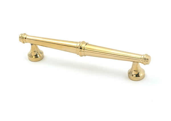 This is an image of From The Anvil - Polished Brass Regency Pull Handle - Small available to order from T.H. Wiggans Ironmongery in Kendal.