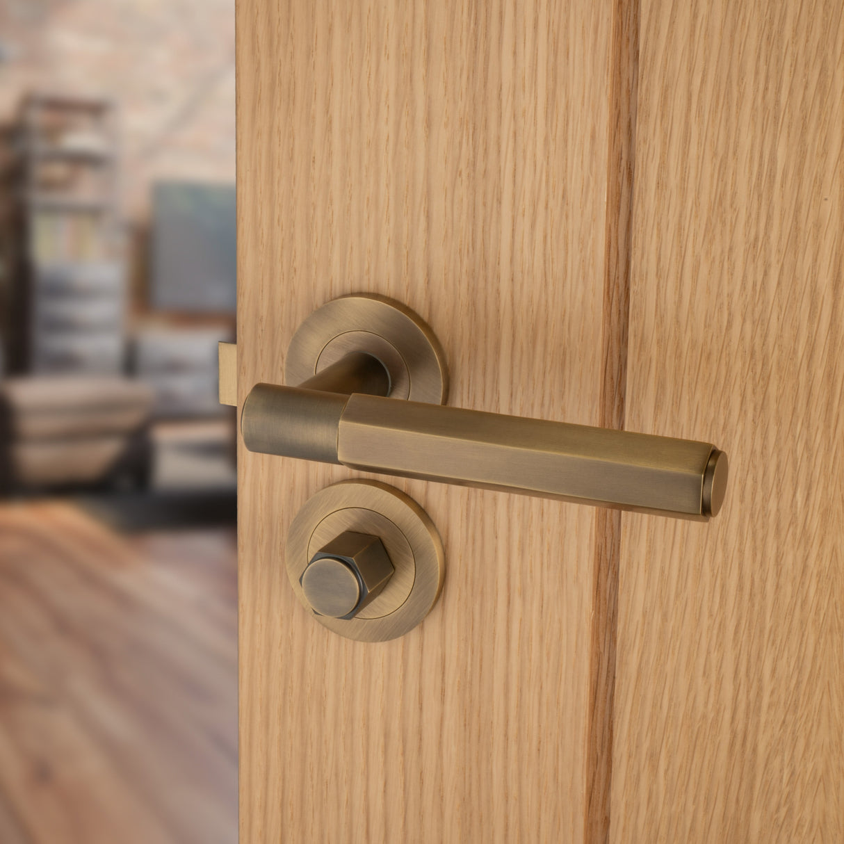 This is an image showing Alexander & Wilks - Hex Thumbturn and Release - Italian Brass aw794ib available to order from T.H. Wiggans Ironmongery in Kendal, quick delivery and discounted prices.