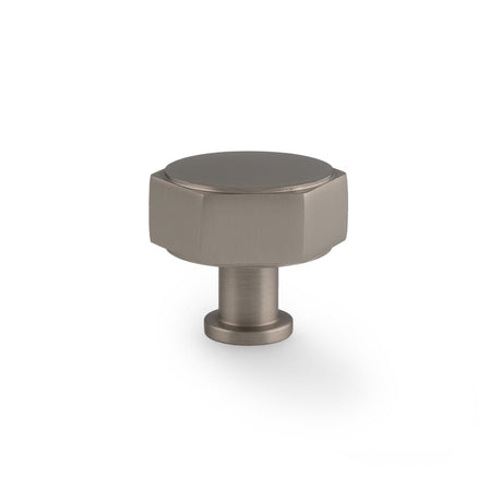 This is an image showing Alexander & Wilks - Vesper Hex Cabinet Knob - Dark Bronze aw828-40-dbz available to order from T.H. Wiggans Ironmongery in Kendal, quick delivery and discounted prices.