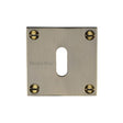 This is an image of a Heritage Brass - Keyhole Escutcheon Antique Brass Finish, bau1556-at that is available to order from T.H Wiggans Ironmongery in Kendal.