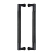 This is an image of a Heritage Brass - Door Pull Handle Bauhaus Design 330mm Matt Black Finish, btb1312-330-bkmt that is available to order from T.H Wiggans Ironmongery in Kendal.