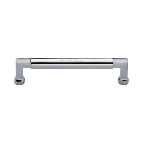This is an image of a Heritage Brass - Cabinet Pull Bauhaus Design 152mm CTC Polished Chrome Finish, c0312-152-pc that is available to order from T.H Wiggans Ironmongery in Kendal.