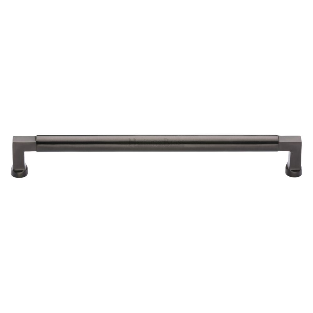 This is an image of a Heritage Brass - Cabinet Pull Bauhaus Design 254mm CTC Matt Bronze Finish, c0312-254-mb that is available to order from T.H Wiggans Ironmongery in Kendal.