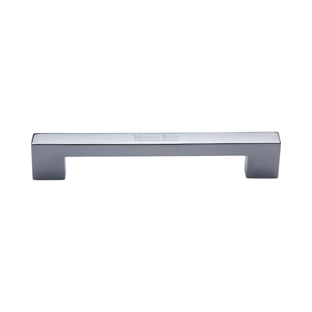 This is an image of a Heritage Brass - Cabinet Pull Metro Design 152mm Polished Chrome finish, c0337-152-pc that is available to order from T.H Wiggans Ironmongery in Kendal.
