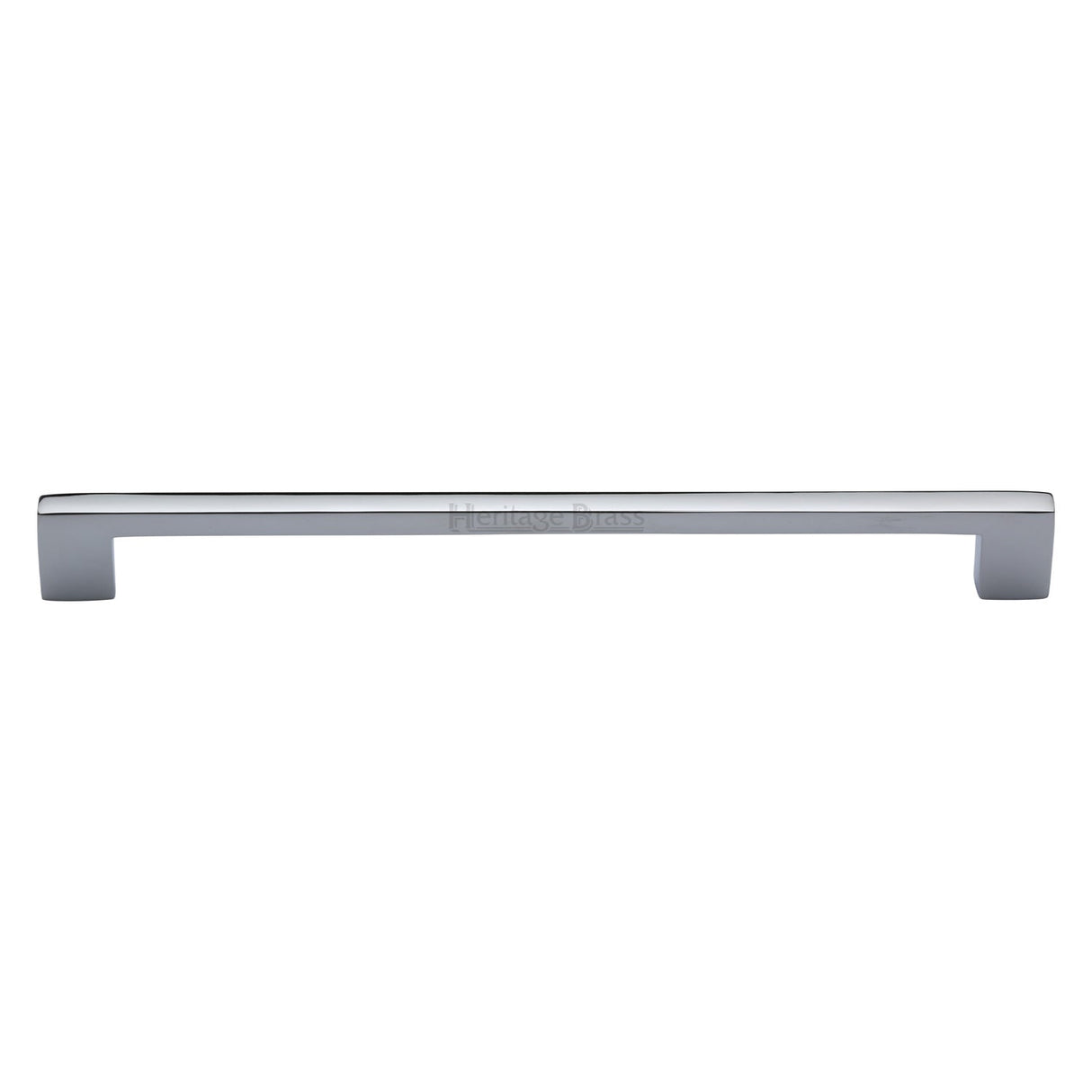 This is an image of a Heritage Brass - Cabinet Pull Metro Design 254mm Polished Chrome finish, c0337-254-pc that is available to order from T.H Wiggans Ironmongery in Kendal.