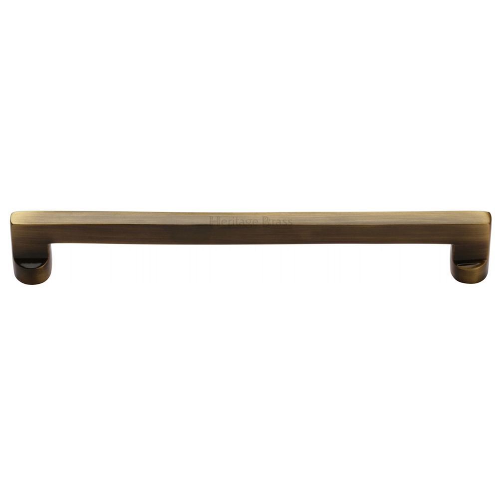 This is an image of a Heritage Brass - Cabinet Pull Apollo Design 256mm CTC Antique Finish, c0345-256-at that is available to order from T.H Wiggans Ironmongery in Kendal.