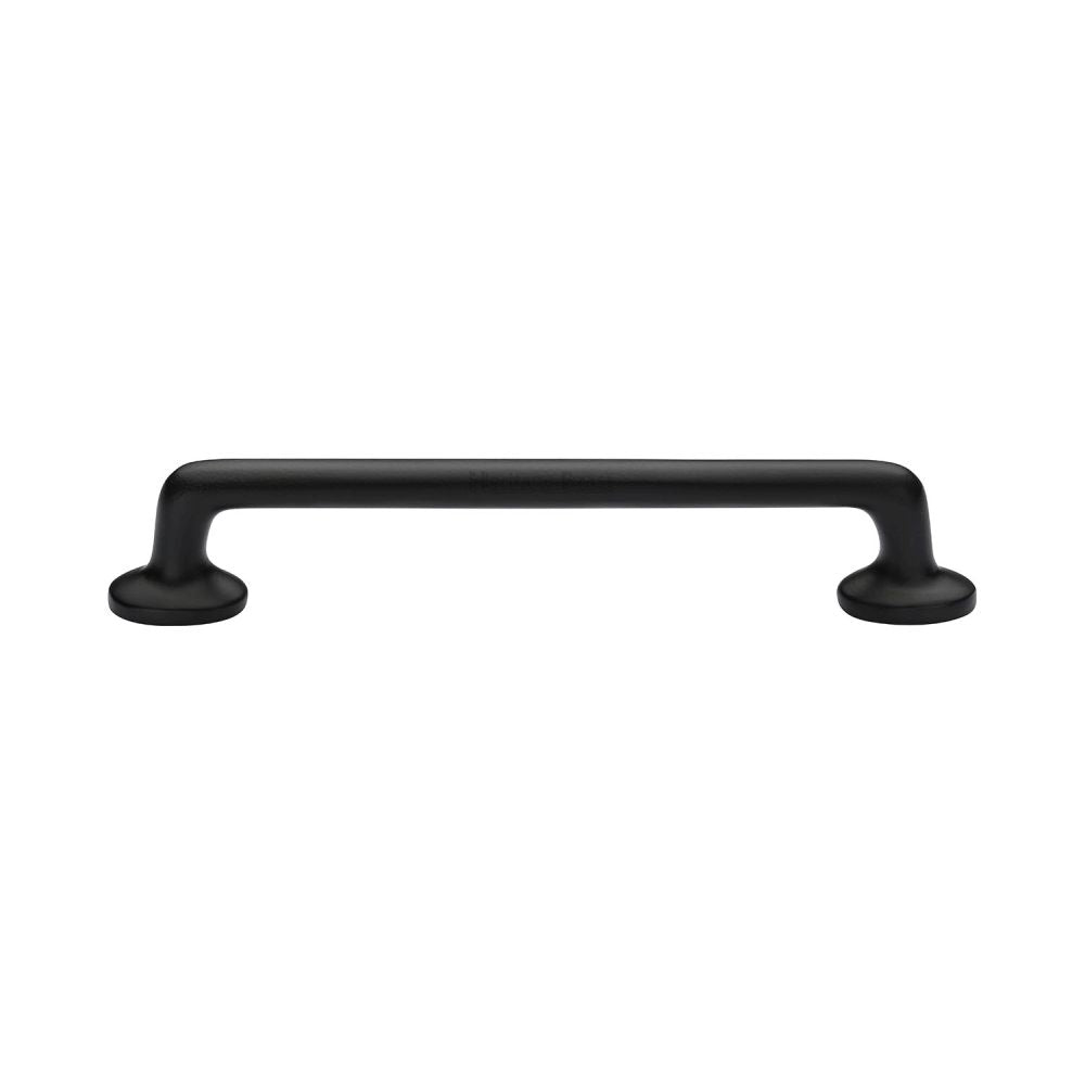This is an image of a Heritage Brass - Heritage Cabinet Pull Traditional Design 152mm CTC Matt Black F, c0376-152-bkmt that is available to order from T.H Wiggans Ironmongery in Kendal.