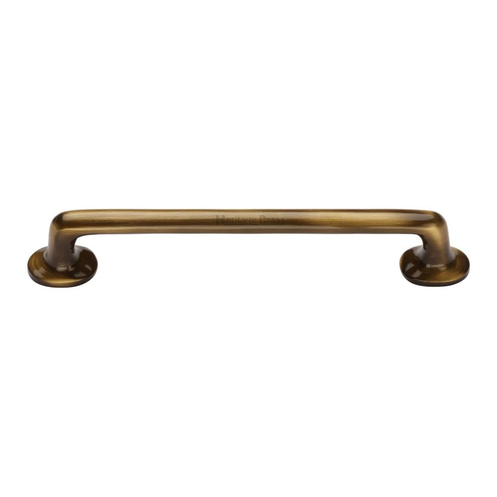 This is an image of a Heritage Brass - Cabinet Pull Traditional Design 203mm CTC Antique Brass Finish, c0376-203-at that is available to order from T.H Wiggans Ironmongery in Kendal.