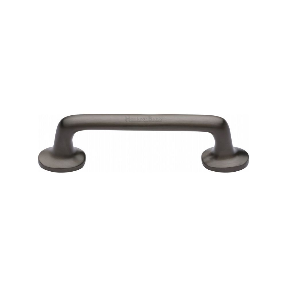 This is an image of a Heritage Brass - Cabinet Pull Traditional Design 96mm CTC Matt Bronze Finish, c0376-96-mb that is available to order from T.H Wiggans Ironmongery in Kendal.