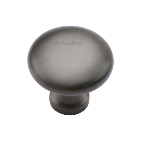 This is an image of a Heritage Brass - Cabinet Knob Victorian Round Design 32mm Matt Bronze Finish, c113-32-mb that is available to order from T.H Wiggans Ironmongery in Kendal.